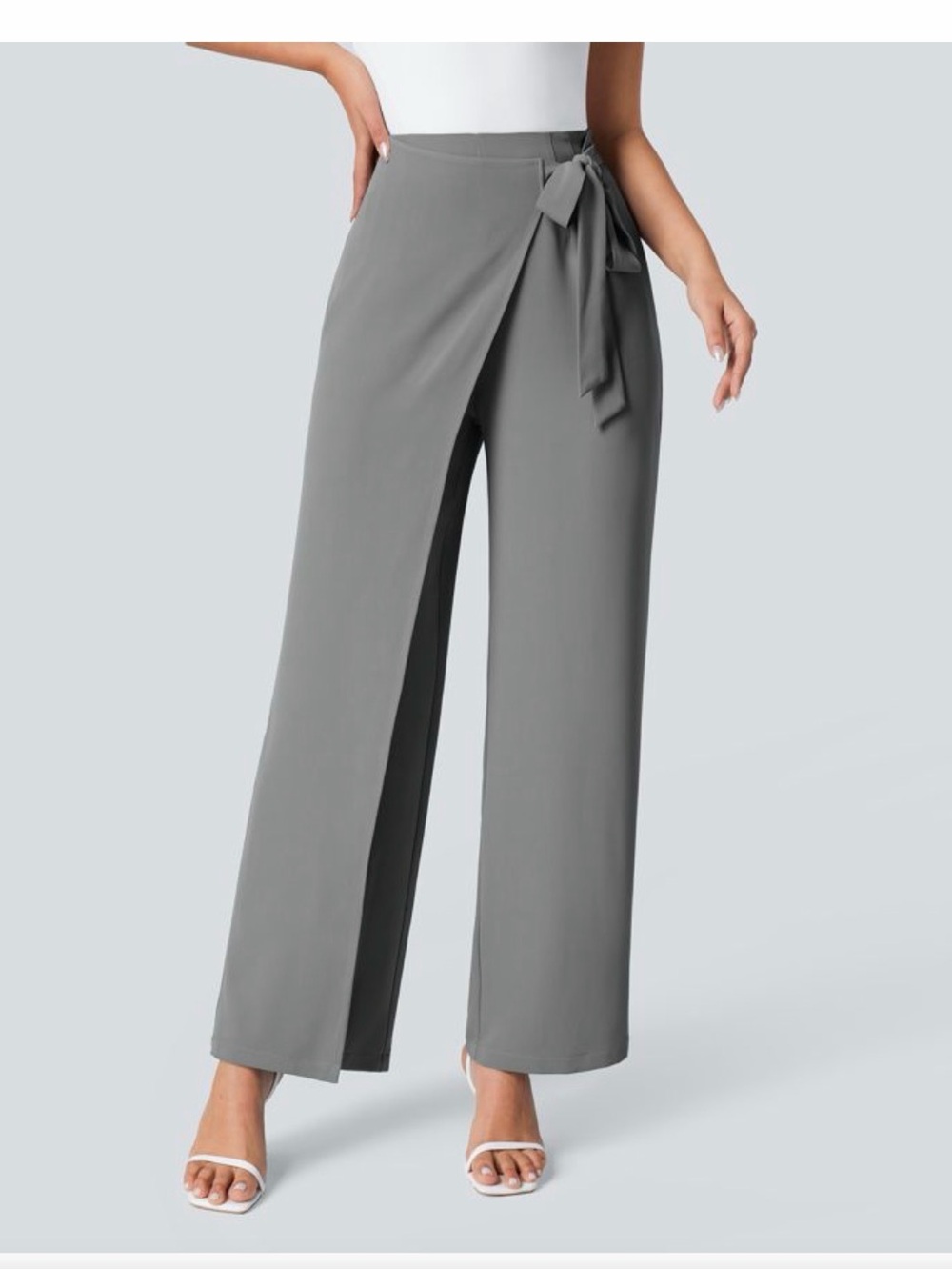 Halara Women's Wrap Pants in Slate Gray